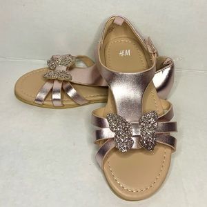 NWT H&M Metallic Pink Sandals